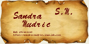Sandra Mudrić vizit kartica